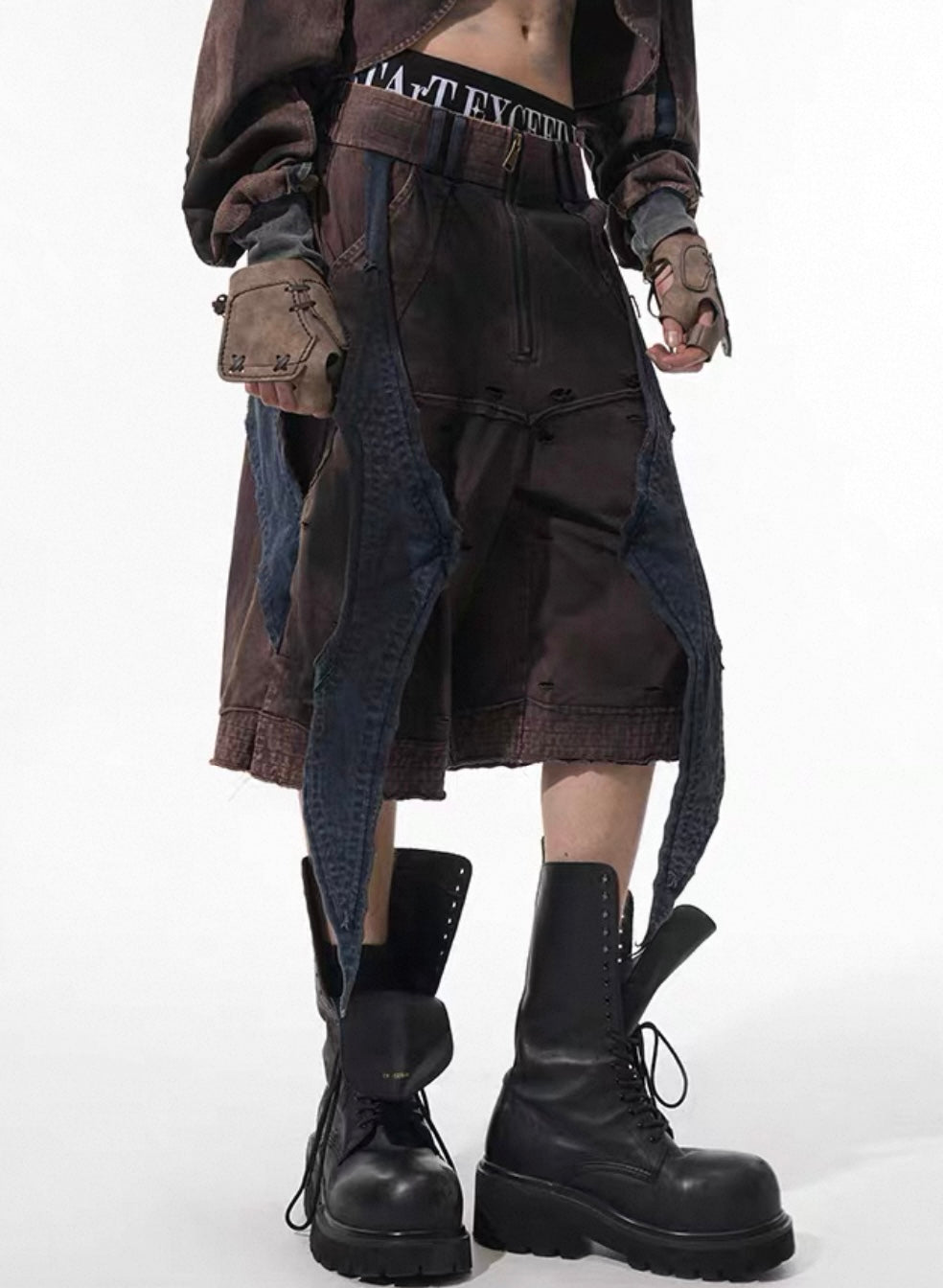 STARTEXCEEDEND Grunge Half pants