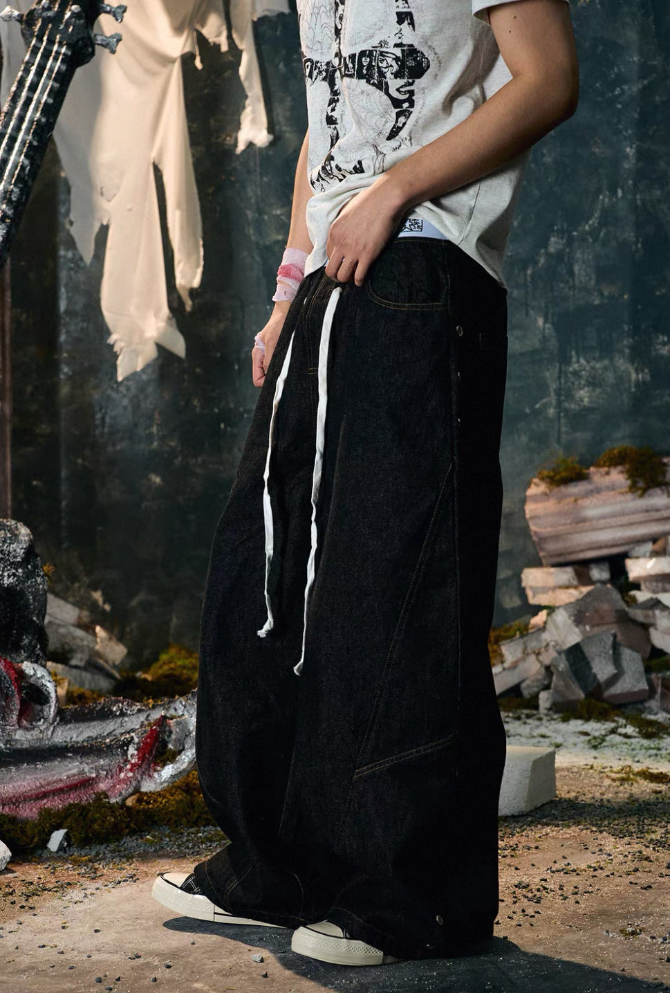 PAIKI Double Waist Pants