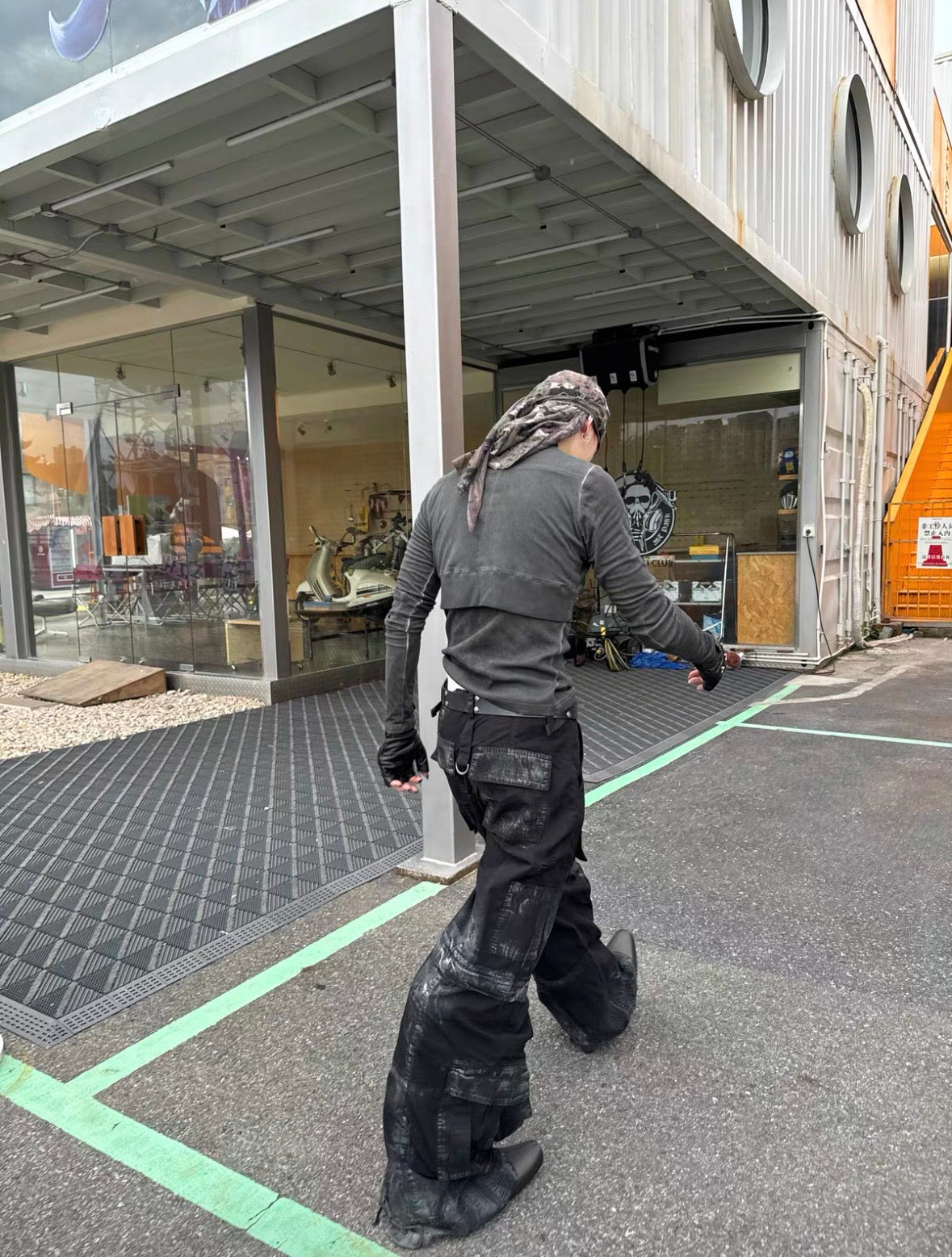 ATANOTHINGNESS High Waist Long Cut and Sewn