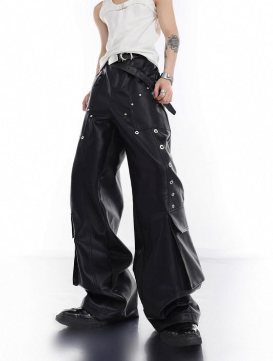 ArguE CulturE PU Leather Studs Pants