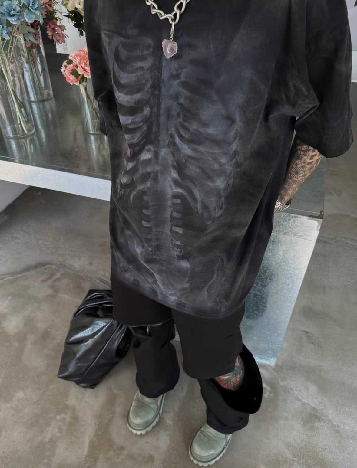 NIHILISH Skeleton Shirt