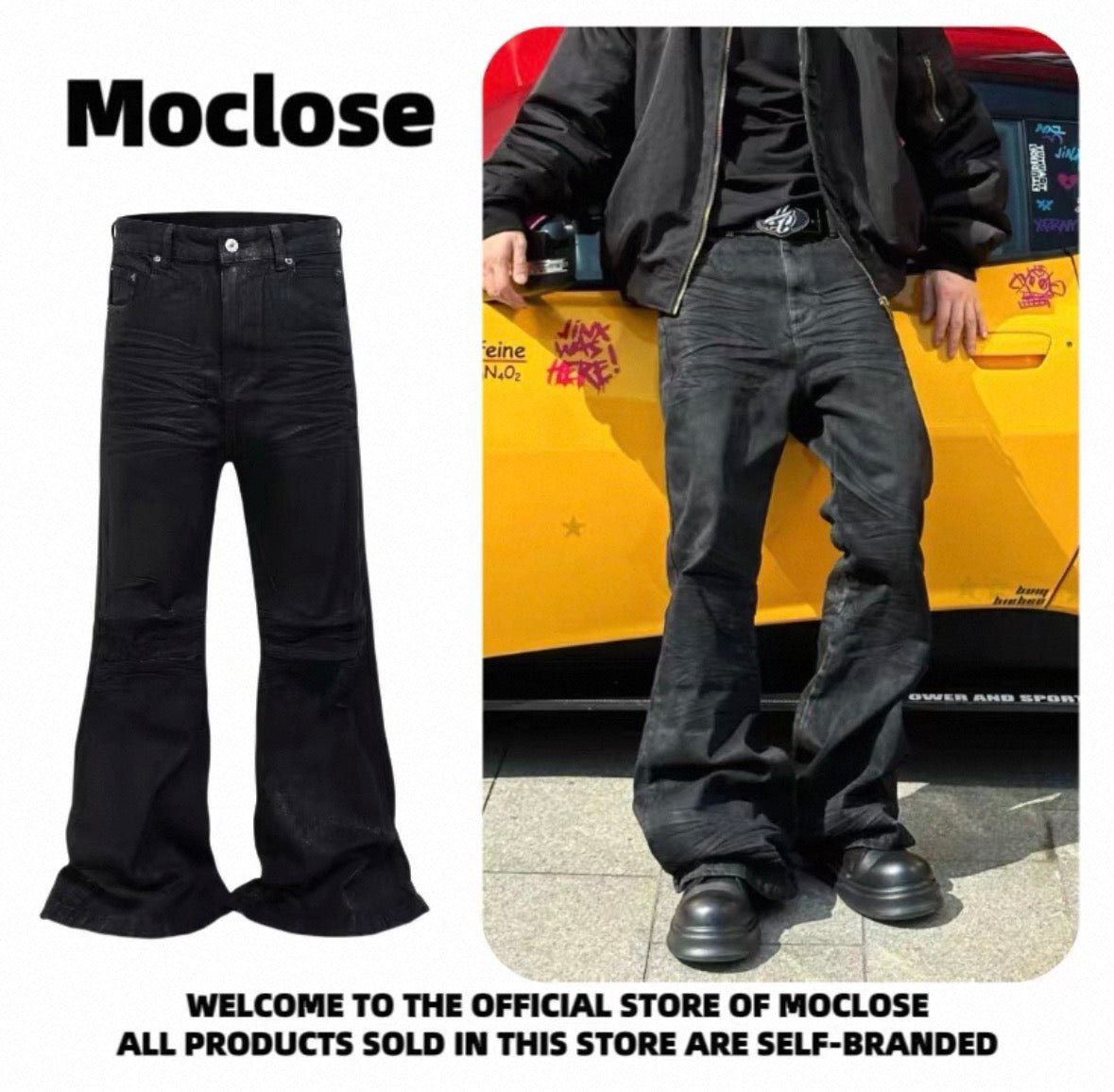 【期間限定販売】MOCLOSE Simple Denim Flare Pants
