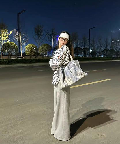 WANNA LAB Denim Print  Bag