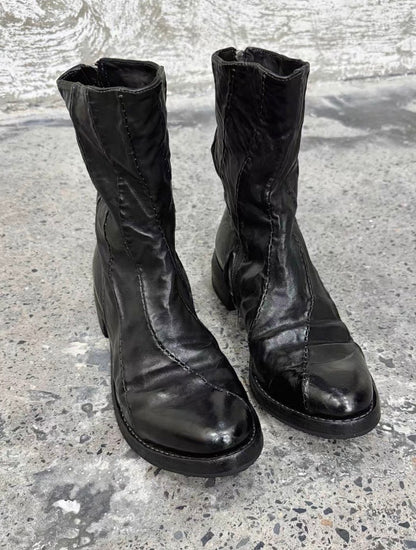 Vintage Leather Engineer Boots
