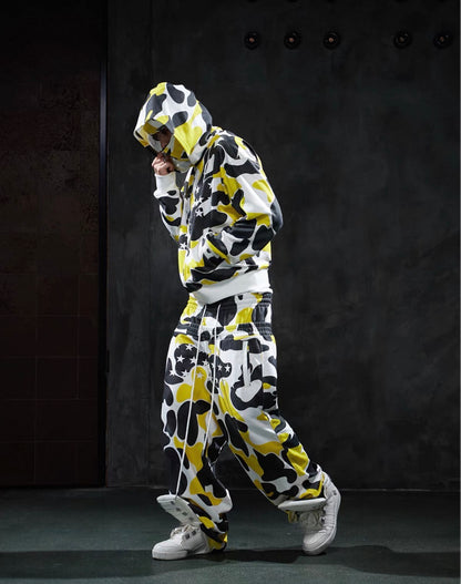 DND4DES Star Camo Hooded Zip-Up Jacket