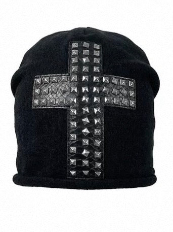LURK WORLDWIDE Cross Studs Beanie
