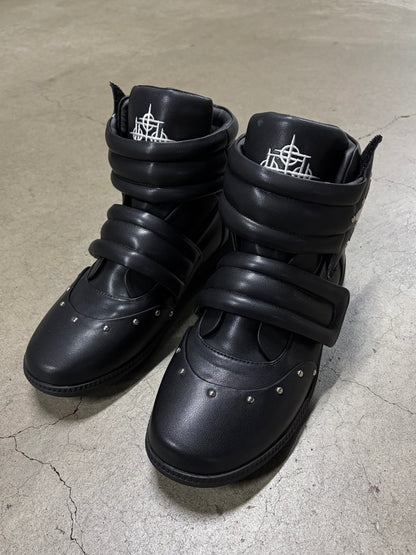 Studded Leather Platform Sneakers