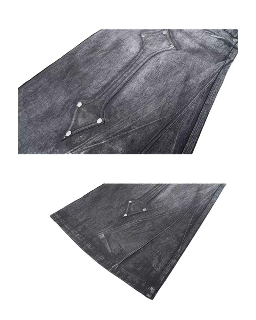 STARTEXCEEDEND Silver wide pants