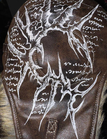 CAROL'S HERE PU Lether Flight Cap