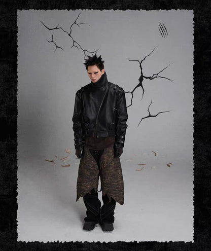 FLYERRER PU Leather Jacket