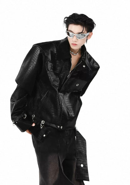STARTEXCEEDEND PU Leather   Jacket