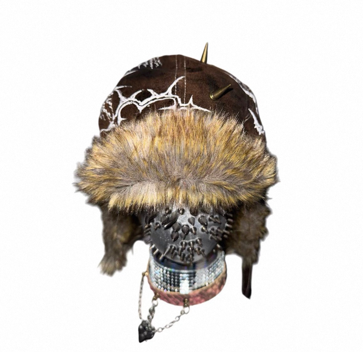 CAROL'S HERE PU Lether Flight Cap