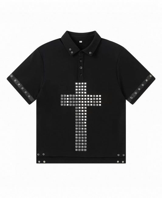 REBEL WAVE Cross polo shirt