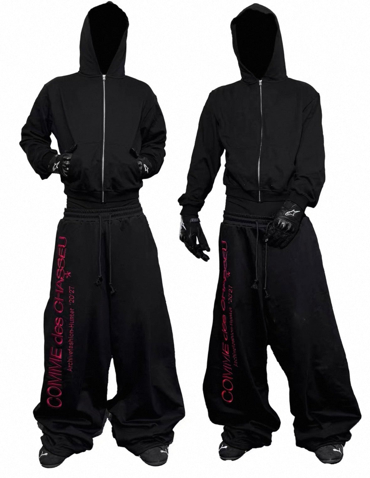 RYE CHASIN Lettering Sweat Pants