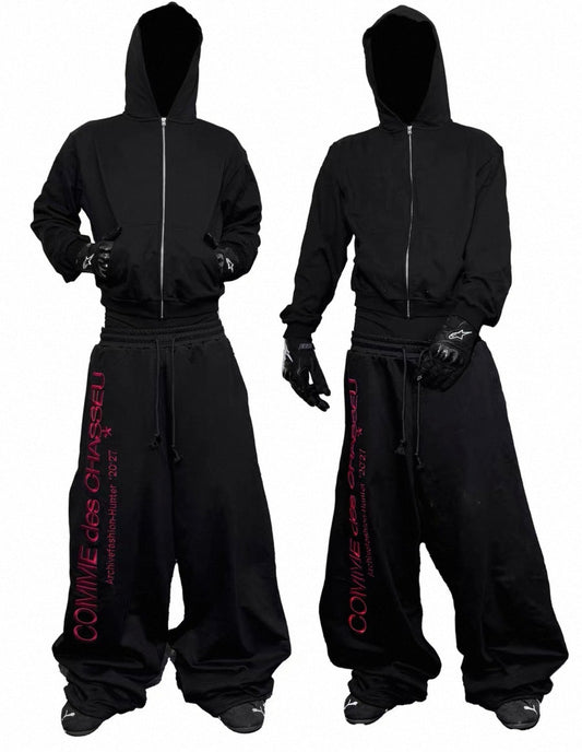 RYE CHASIN Lettering Sweat Pants