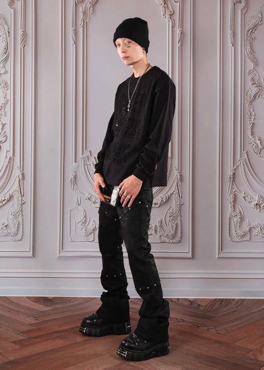 THEWET Studs Flare Pants