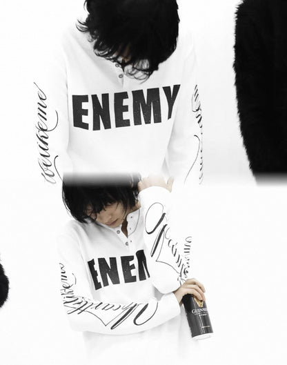 UCAN'TBELIKEME Long sleeve thermal neck shirt
