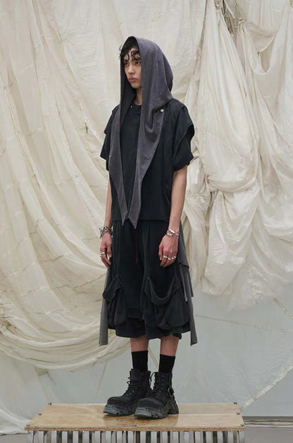 RELABEL Layered Long Half Pants