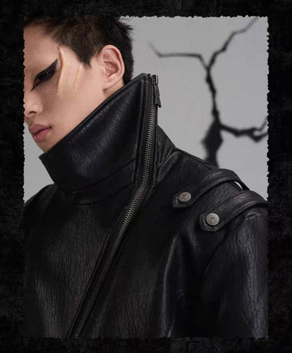 FLYERRER PU Leather Jacket