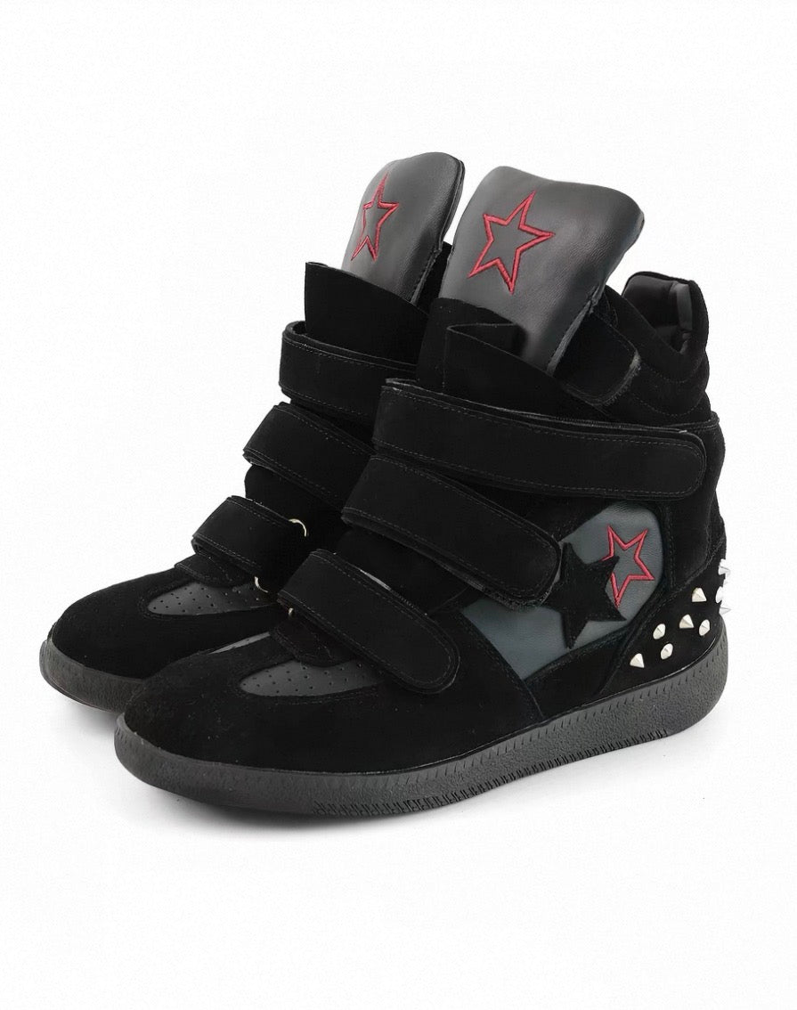 Studded Platform Sneakers