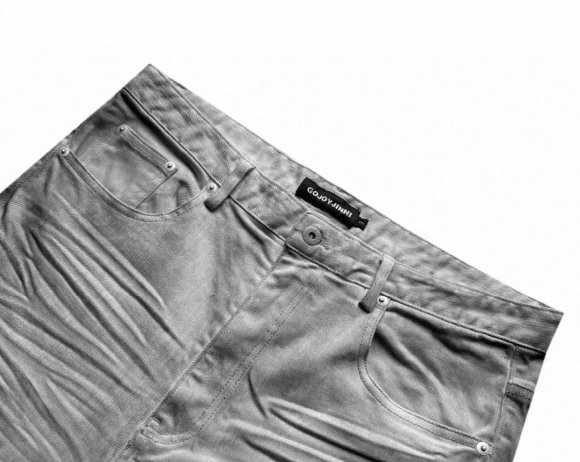 GOJOYJINNI White Flare Denim