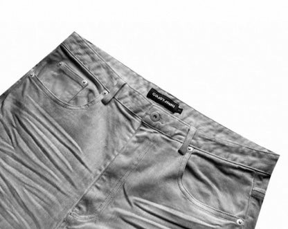 GOJOYJINNI White Flare Denim