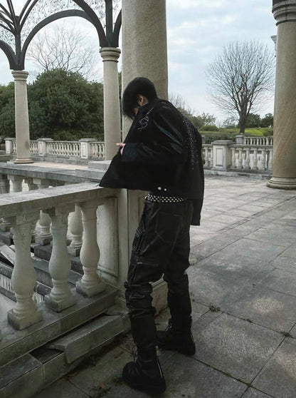 EVI GAZER Black poket pants