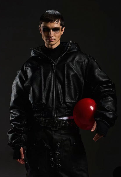 DARKRTPTS Far Hoodie Bomber Jacket