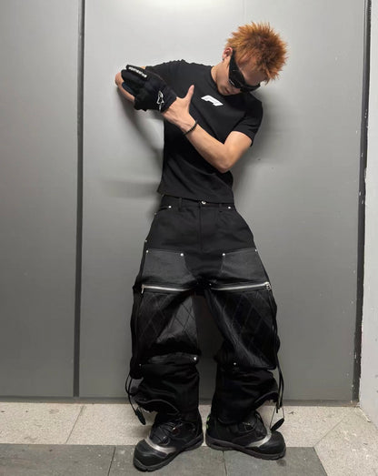 RYE CHASIN Black Wide Pants