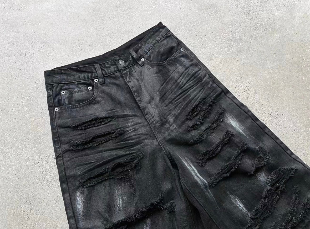 EVI GAZER Black half pants