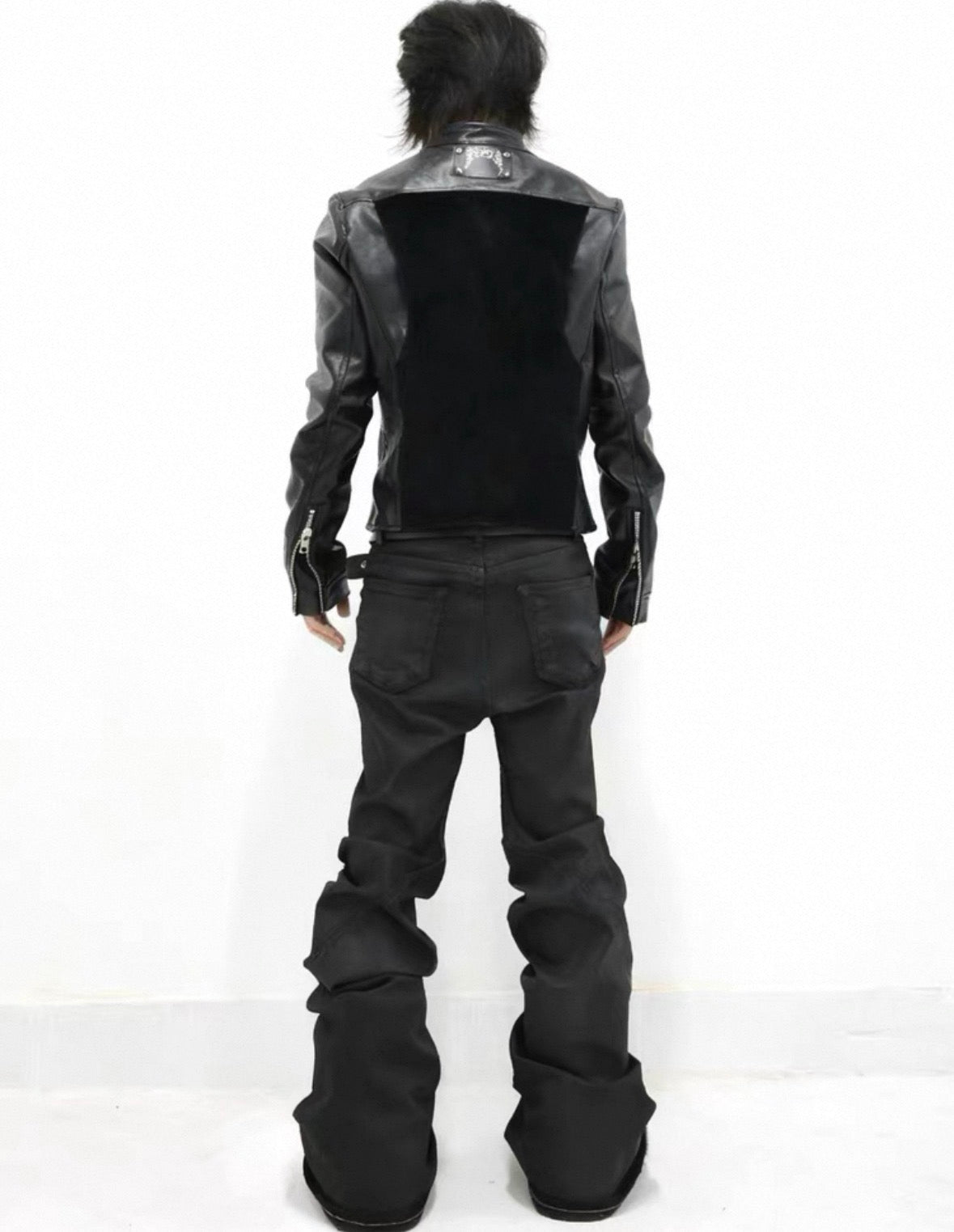 UCAN'TBELIKEME PU leather Far Jacket