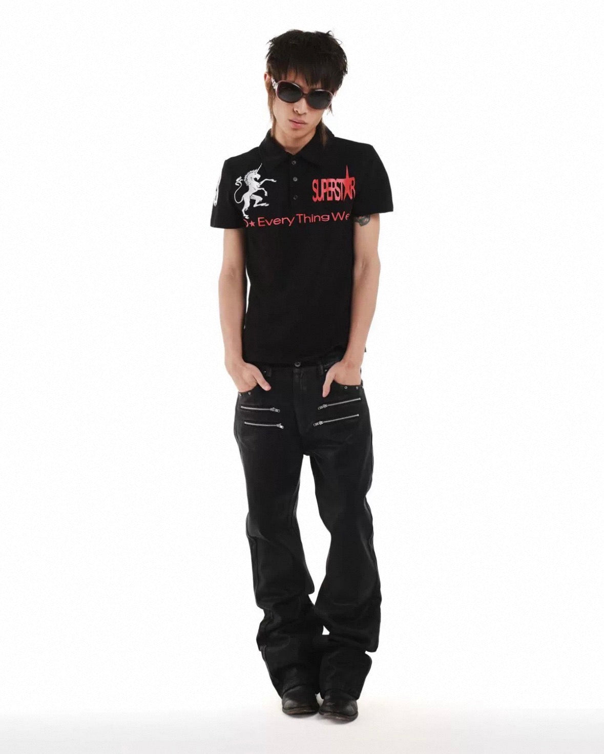 DETW Lettering polo shirt