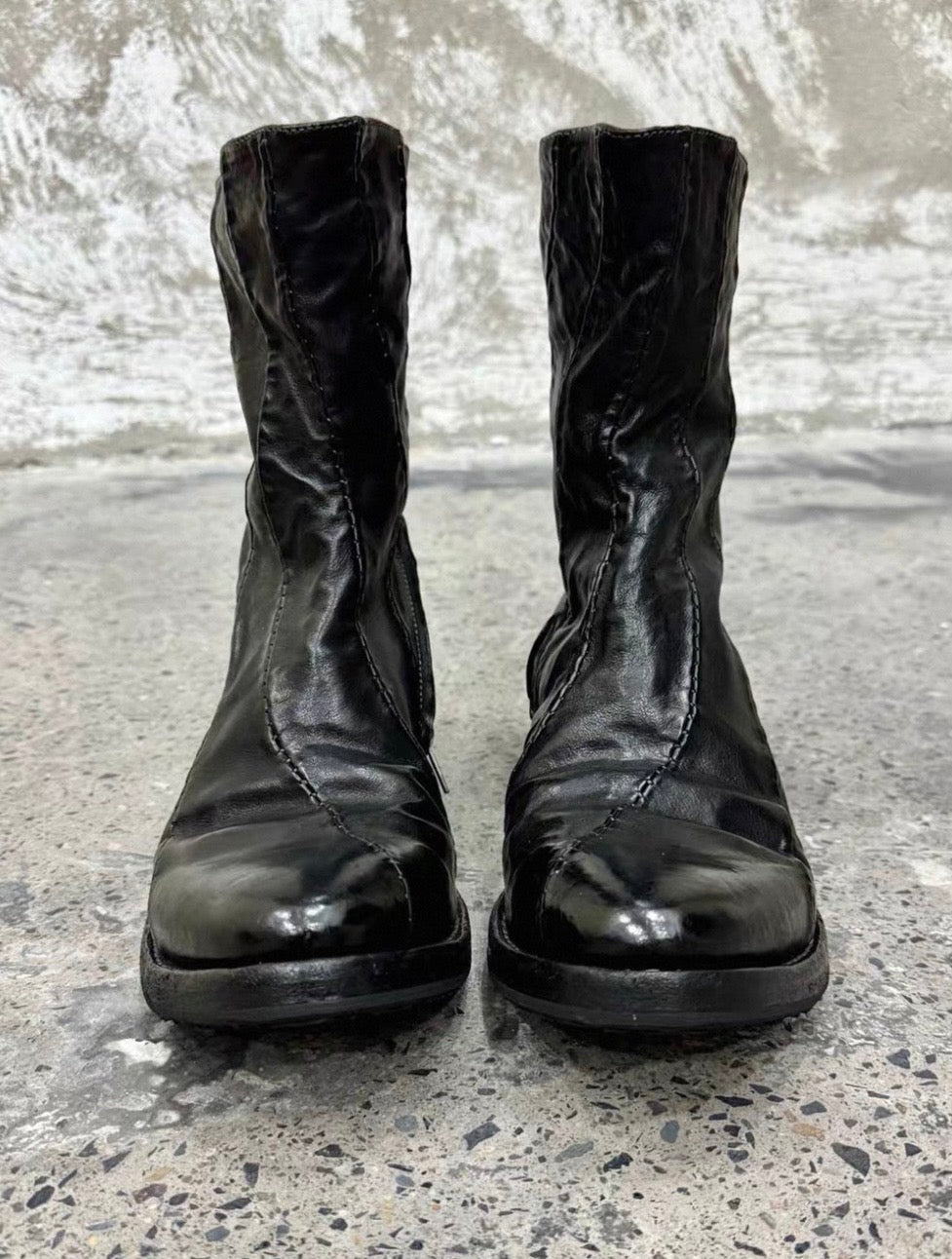 Vintage Leather Engineer Boots