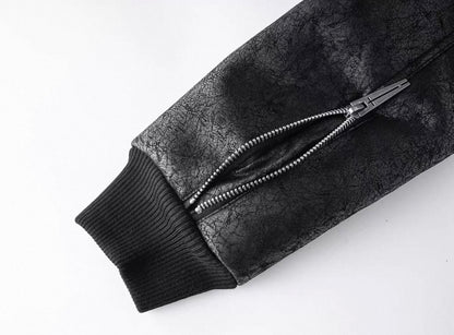 REBEL WAVE PU Leather Far Jacket