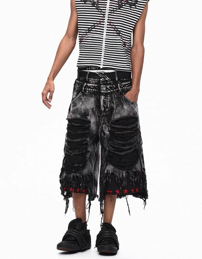 STARTEXCEEDEND Destroy Half Pants
