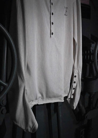 LOSECONTROLEDGE Layered Henley Long Sleeve Tee