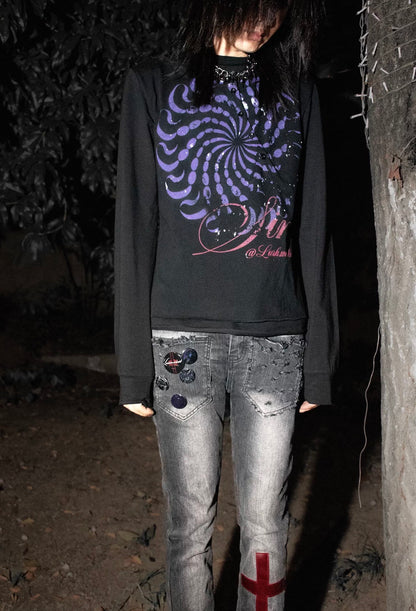 LURK WORLDWIDE Cross Long Sleeve Shirt