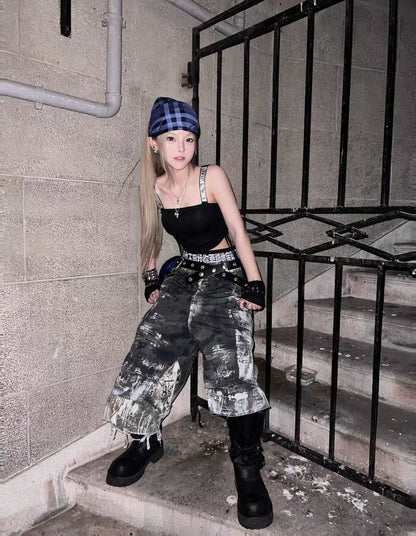 GOJOYJINNI Deathtroy Half Pants
