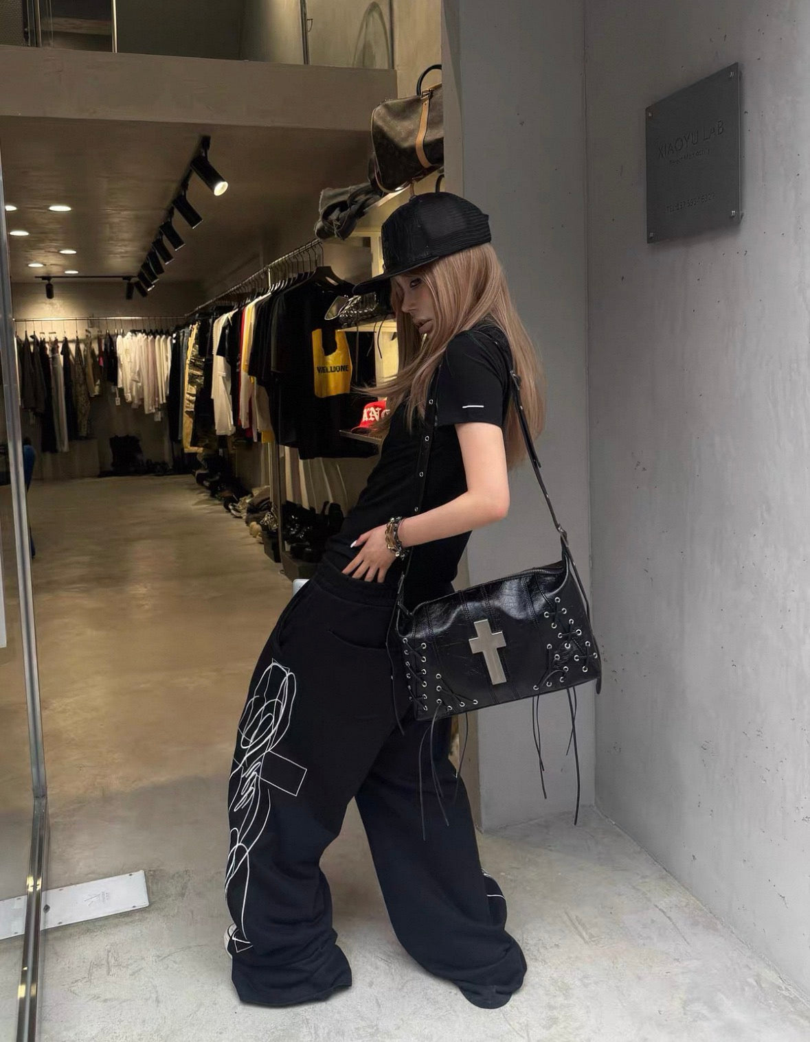 REBELWAVE PU Lether Cross Bag