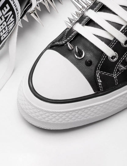 Cross Rivet Platform Sneakers