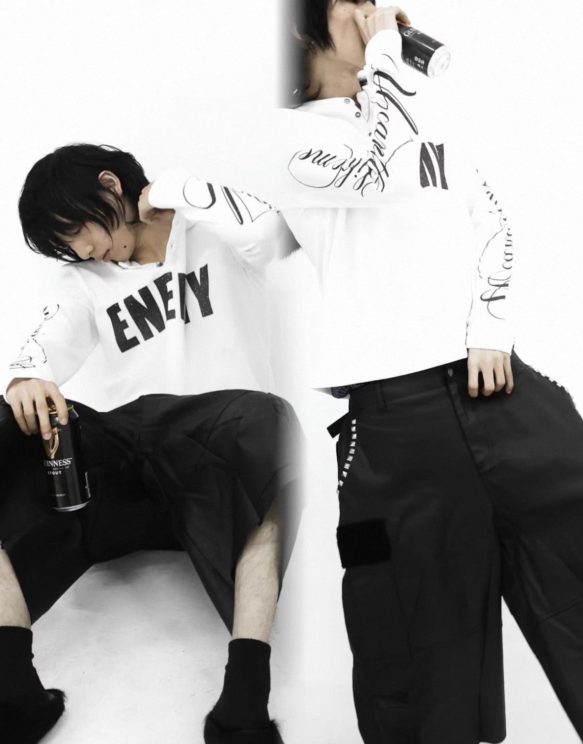 UCAN'TBELIKEME Long sleeve thermal neck shirt