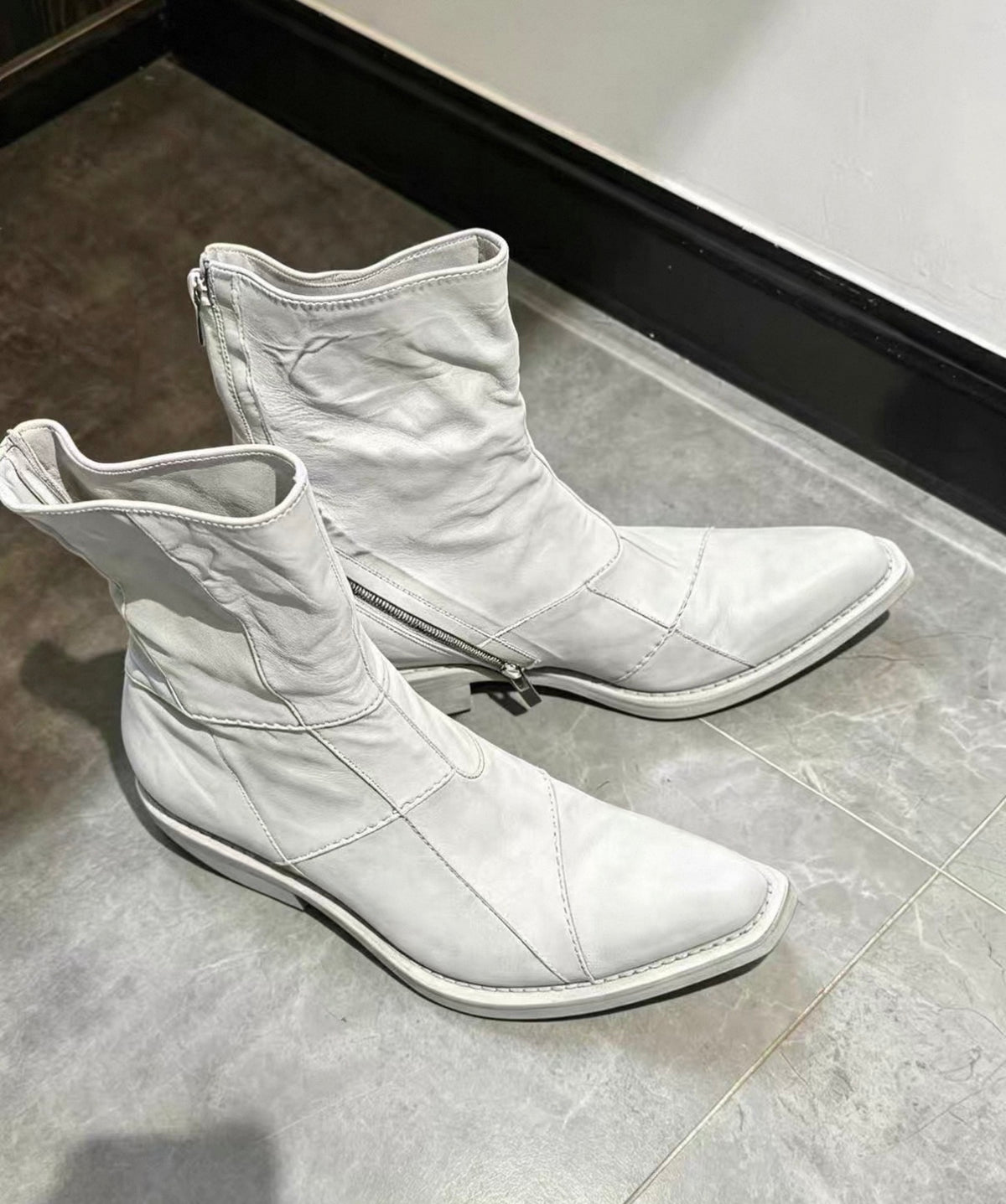 Leather Engineer Boots