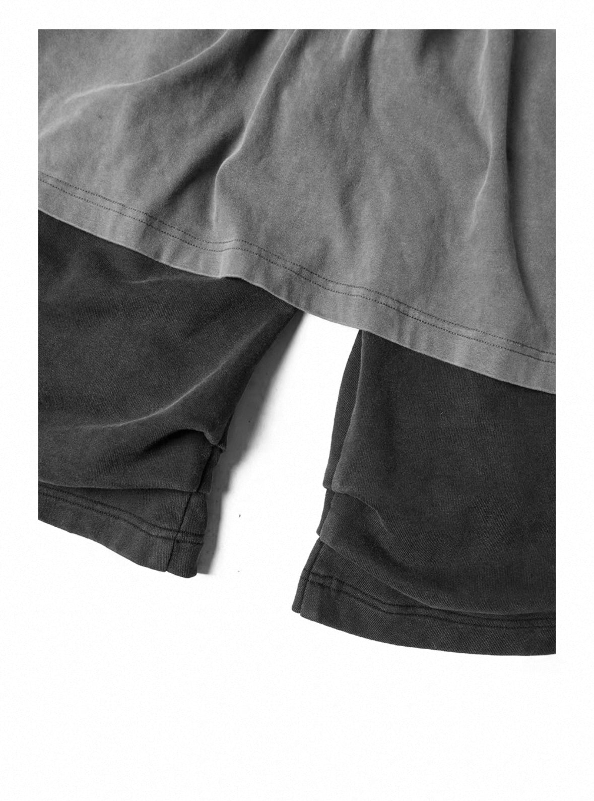 RELABEL Layered Long Half Pants