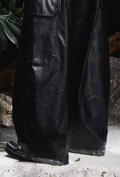 RELABEL PU leather Black Pants