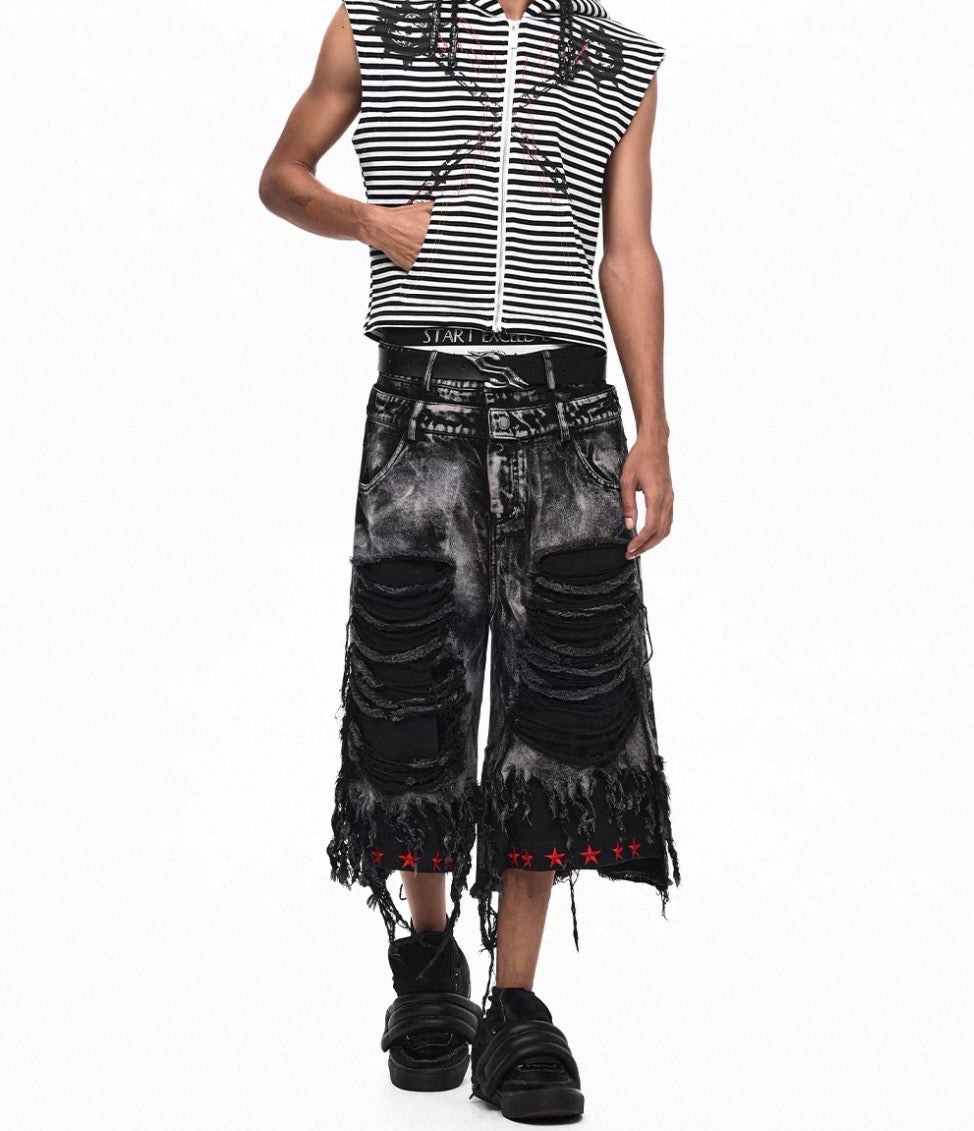 STARTEXCEEDEND Destroy Half Pants