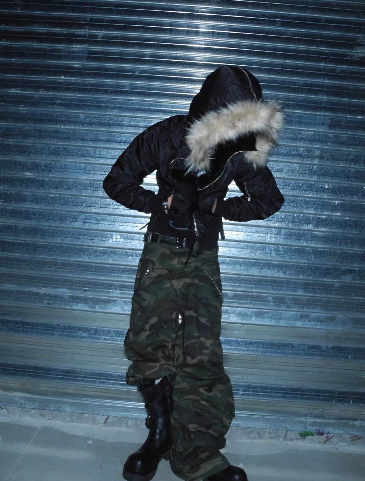 UCAN'TBELIKEME Studs Far Jacket