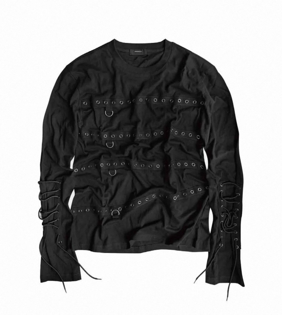 CINDER VEIN Dリングストラップ 長袖Tシャツ SELFISH
