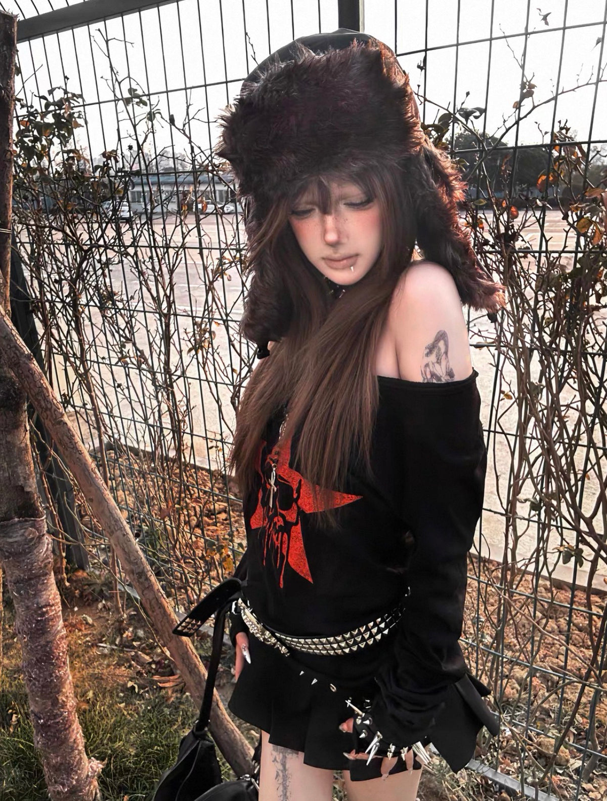 Badge Design Fur Trapper Hat
