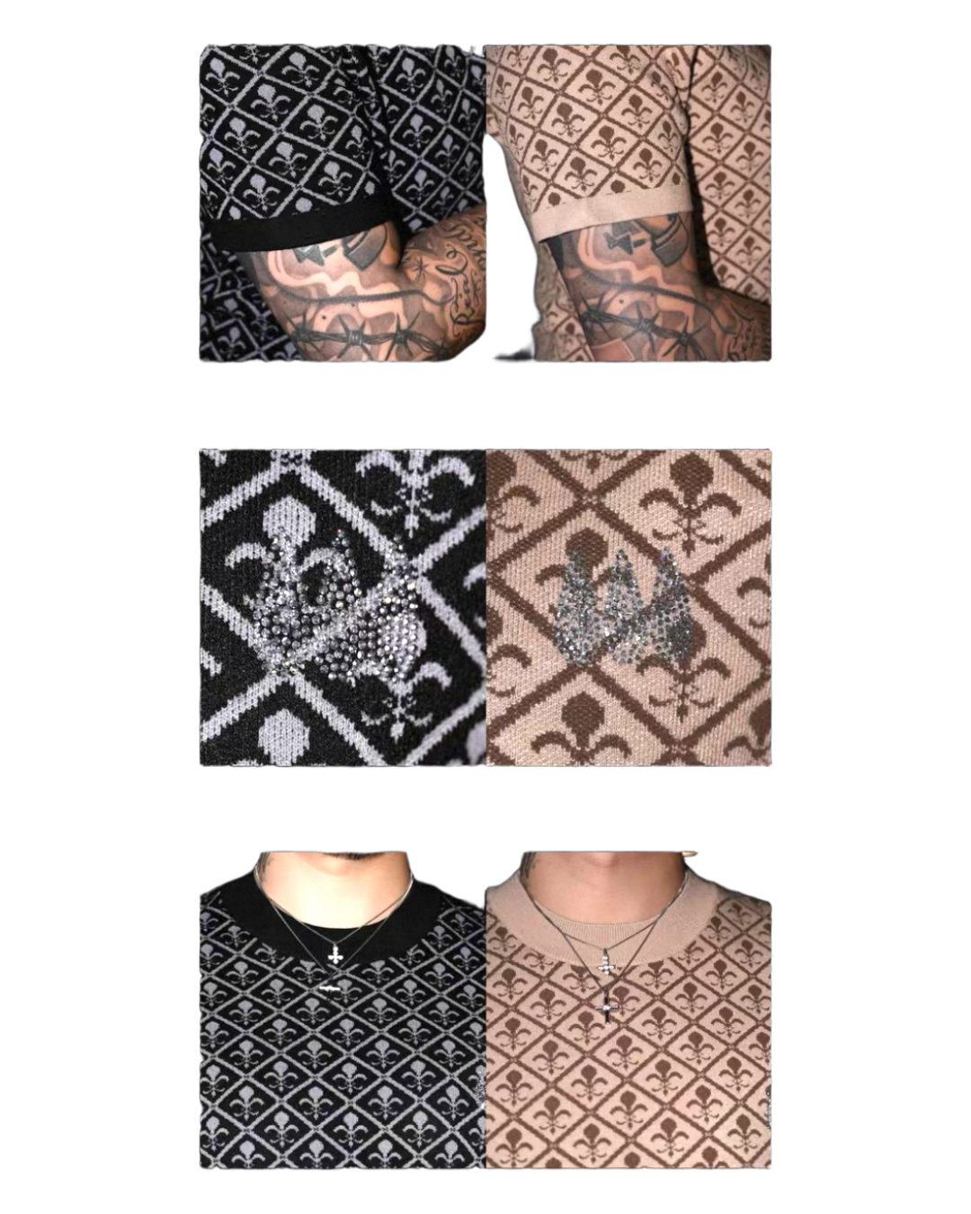 SICK IT RAIN Jacquard Paisley Slim Fit Knit