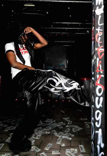 99CLUB Wax leather Pants
